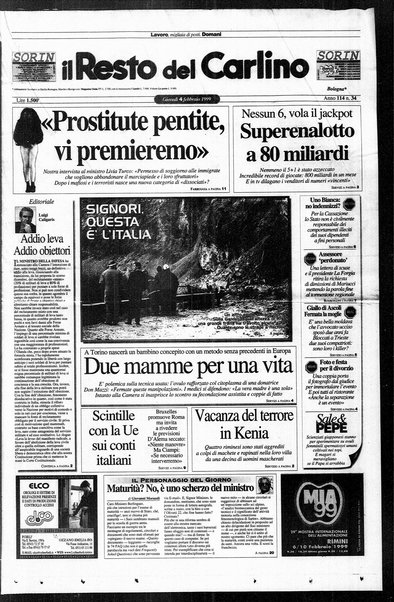 Il Resto del Carlino : giornale dell'Emilia